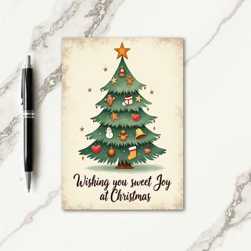 Whimsical Christmas Tree Card