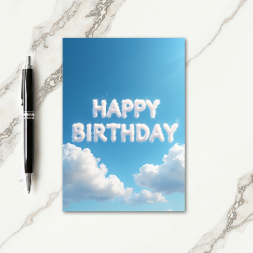 Whimsical Cloud Letter Card