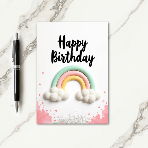 Whimsical Cloud Wish Card