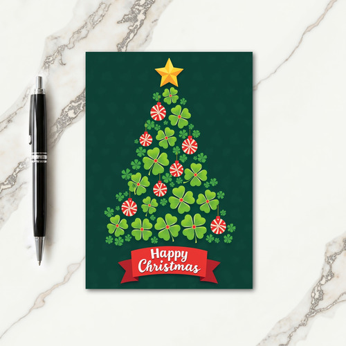 Whimsical Clover Tree Card