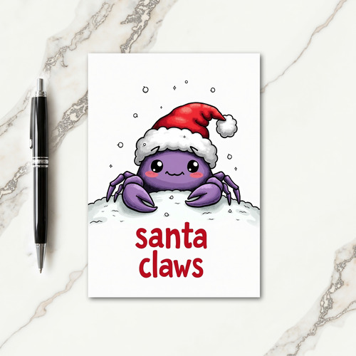 Whimsical Creature Christmas Card
