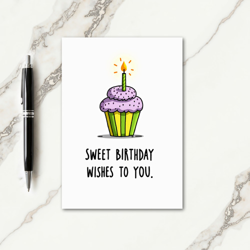 Whimsical Cupcake Card
