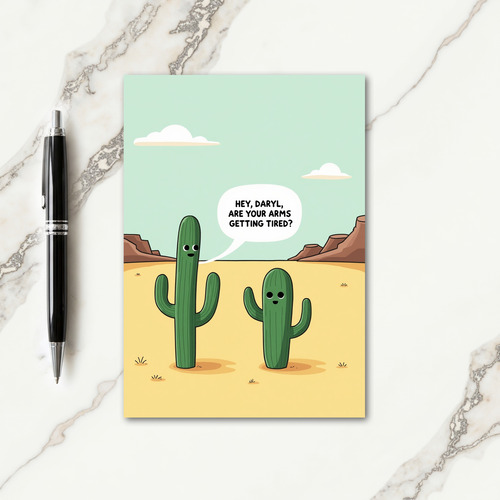 Whimsical Desert Birthday Card