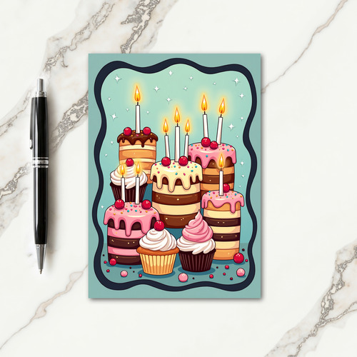 Whimsical Dessert Birthday Card