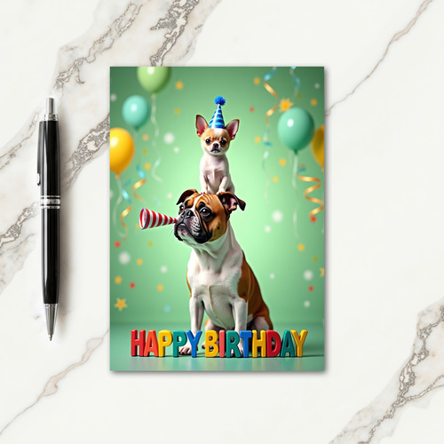 Whimsical Dog Birthday Card