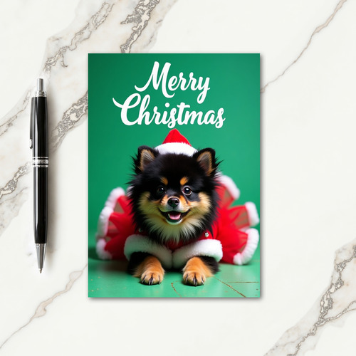Whimsical Dog Christmas Card thumbnail