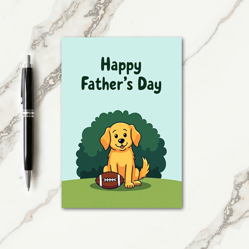 Whimsical Dog Fathers Day Card