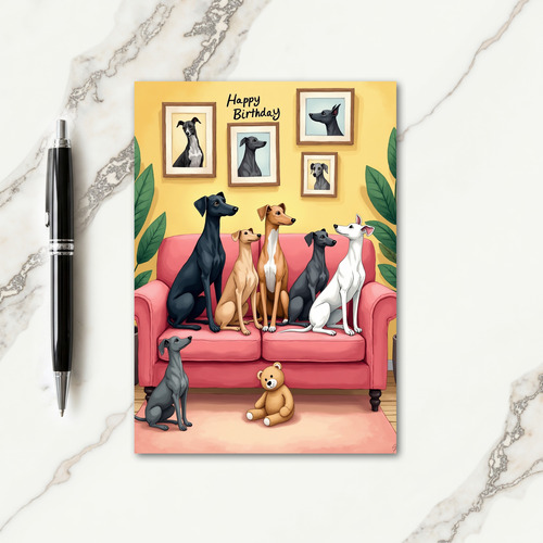 Whimsical Doggy Birthday Card
