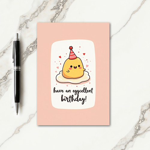 Whimsical Egg Birthday Card