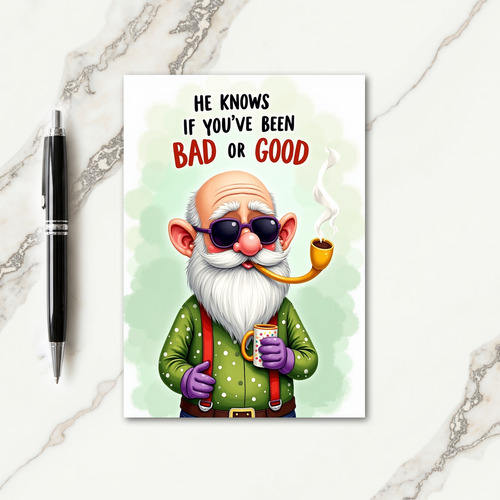 Bad or Good Christmas Card