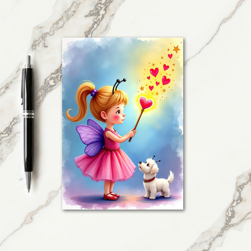 Whimsical Fairy Birthday Card