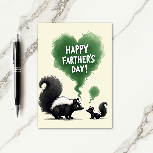 Whimsical Fathers Day Art Card