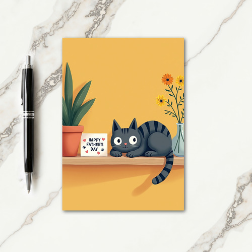 Whimsical Fathers Day Hearts Card