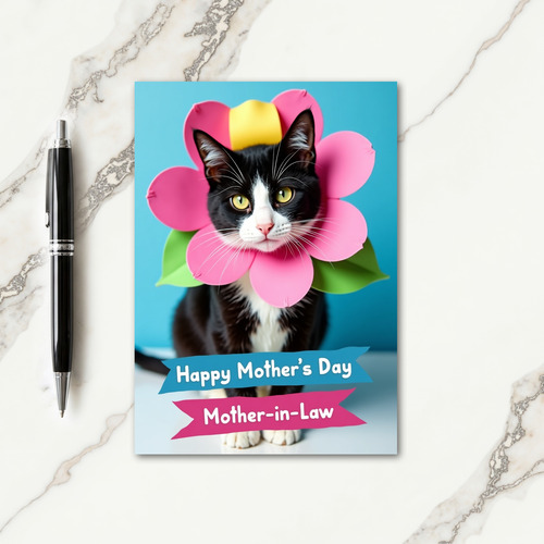 Whimsical Feline Mothers Card
