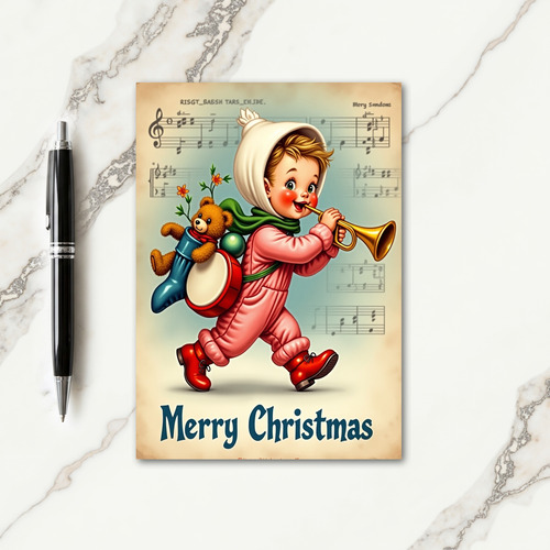Whimsical Festive Art Card