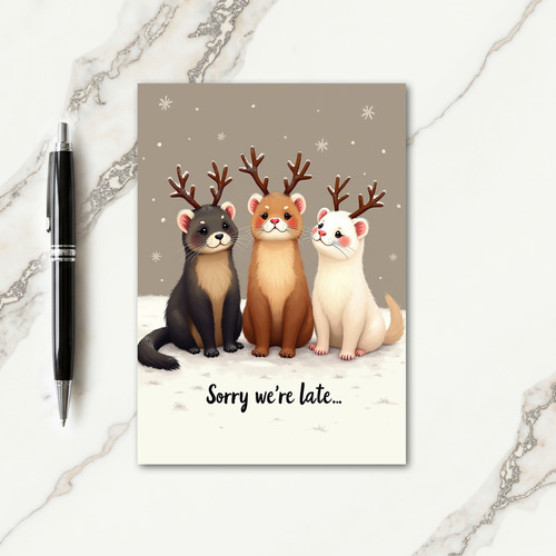 Whimsical Festive Creatures Card
