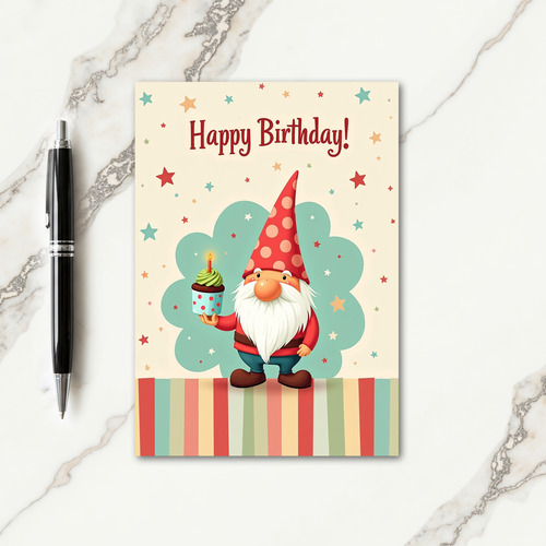 Whimsical Figure Birthday Card