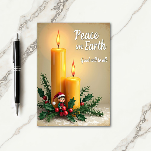 Whimsical Figure Christmas Card