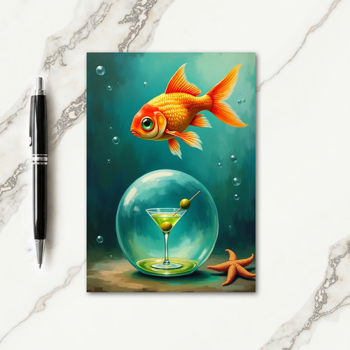 Whimsical Fish Birthday Card