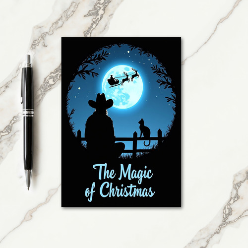 Whimsical Flight Christmas Card