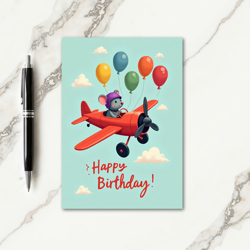 Whimsical Flying Creature Card