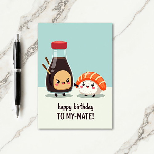Whimsical Foodie Birthday Card