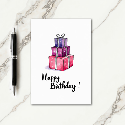 Whimsical Gift Stack Card