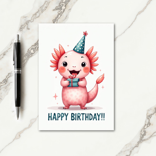 Whimsical Gills Birthday Card
