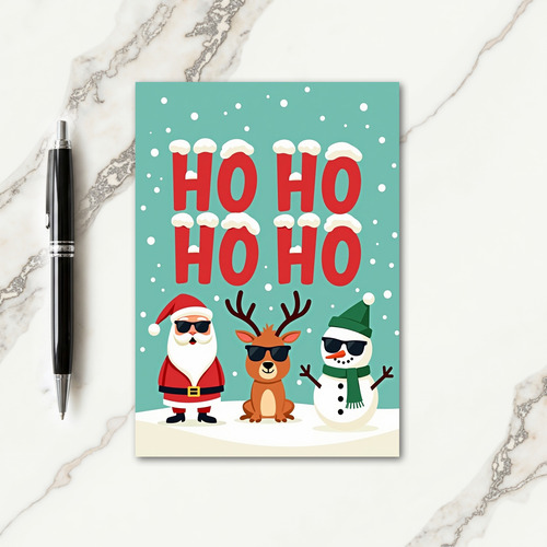 Whimsical Ho Ho Ho Card