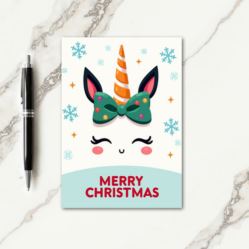 Whimsical Holiday Portrait Card