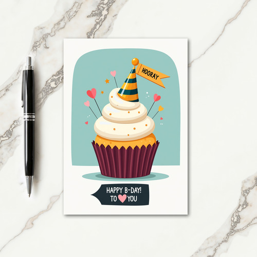 Whimsical Hooray Birthday Card