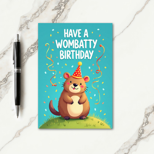 Whimsical Mammal Birthday Card