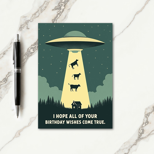 Whimsical Night Sky Animals Card