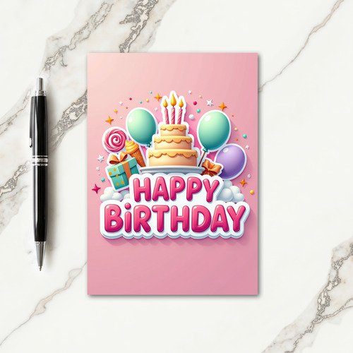 Whimsical Party Art Card
