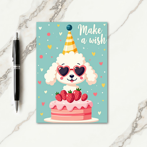 Whimsical Party Dog Birthday Card