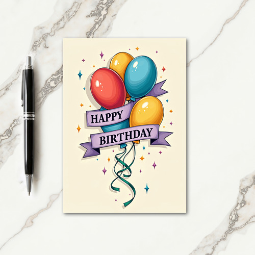 Whimsical Party Sphere Card