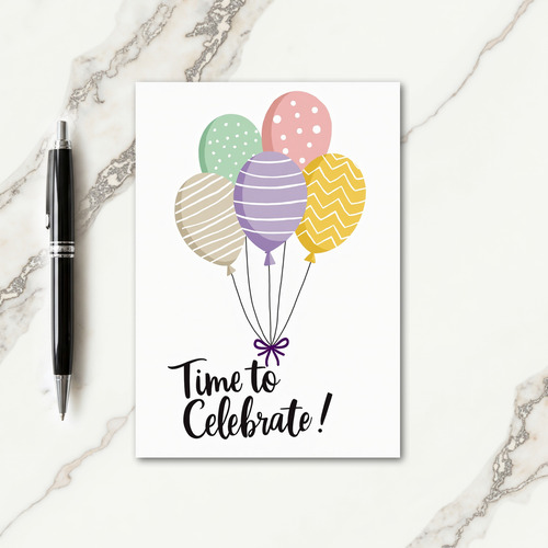 Whimsical Pastel Birthday Card