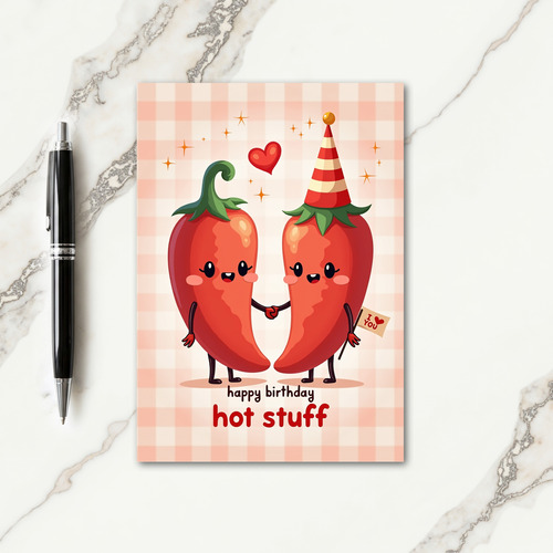 Whimsical Peppers Birthday Card