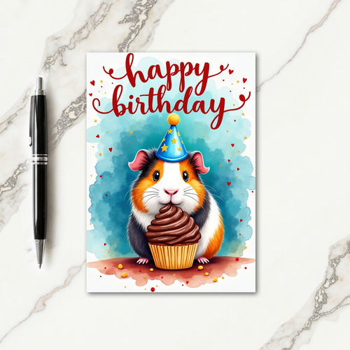 Whimsical Rodent Birthday Card