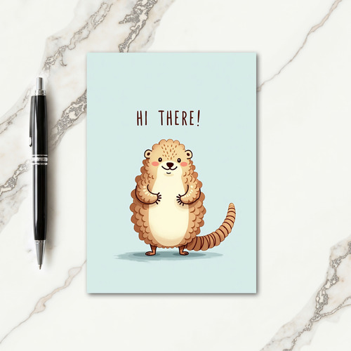 Whimsical Shaggy Creature Card