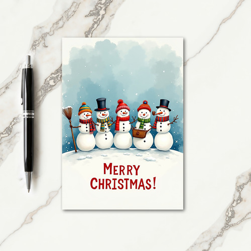 Whimsical Snow Friends Card
