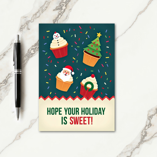 Whimsical Sprinkle Christmas Card