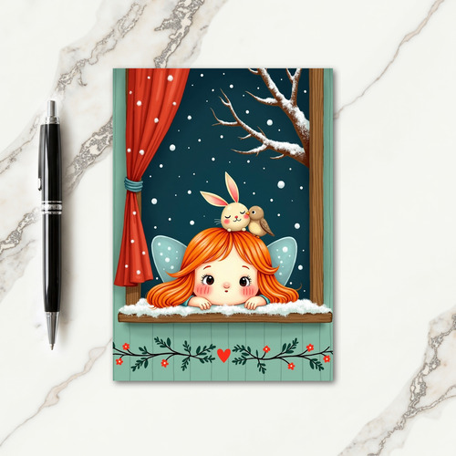 Whimsical Sprite Window Card
