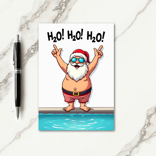 H20 Summer Christmas Card