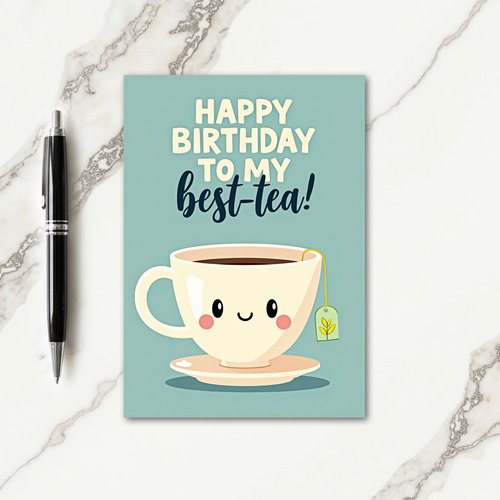 Whimsical Teacup Birthday Card