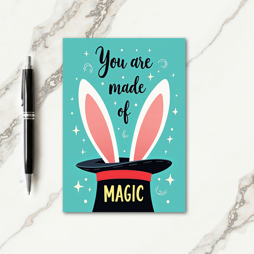 Whimsical Top Hat Birthday Card