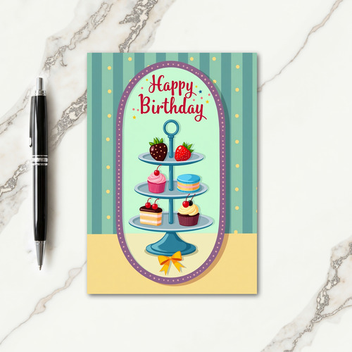 Whimsical Treats Birthday Card