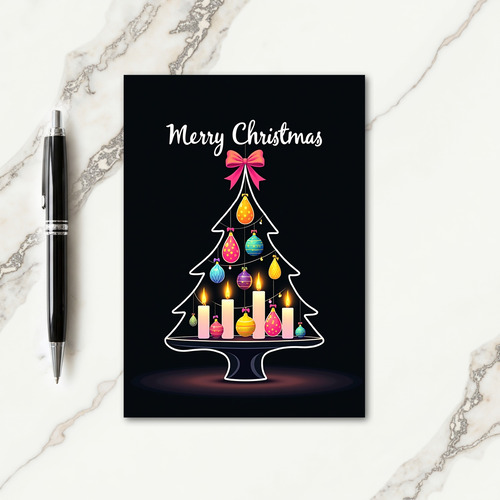 Whimsical Tree Art Card