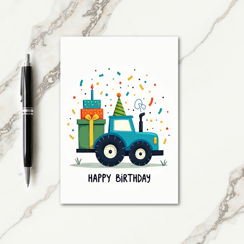 Whimsical Truck Birthday Card