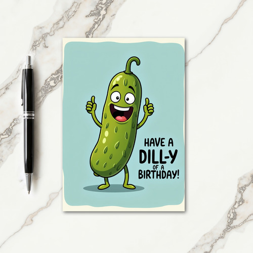 Whimsical Veggie Birthday Card